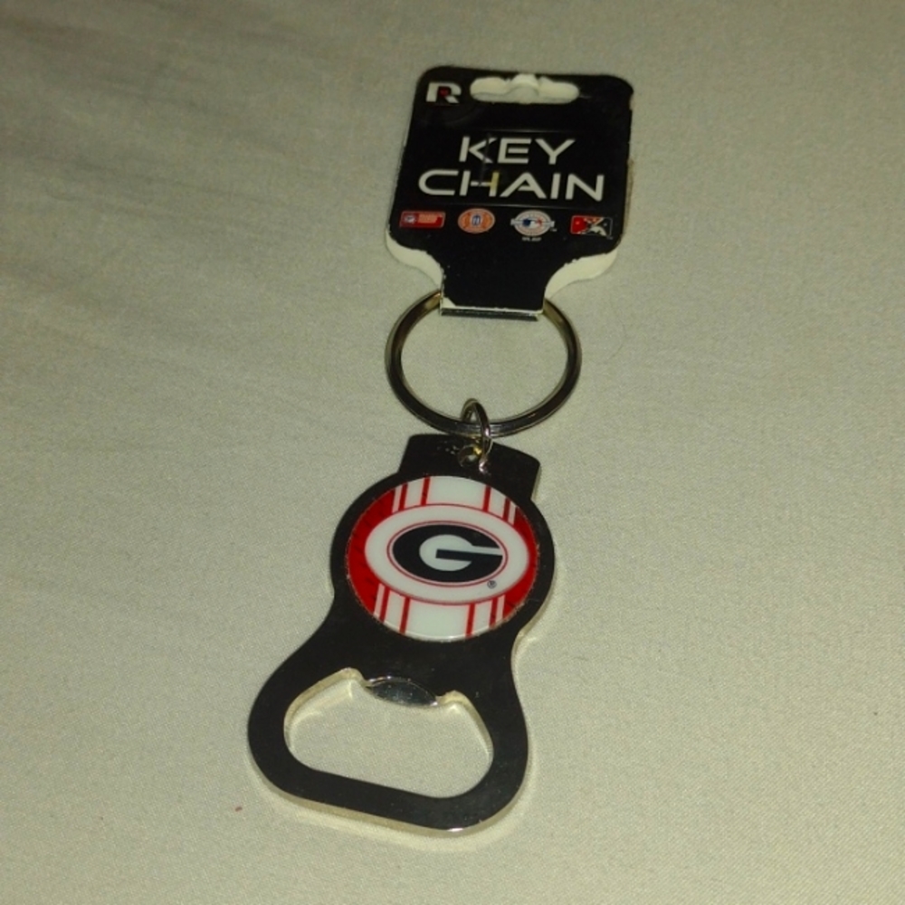 Georgia bulldogs keychain bottle opener